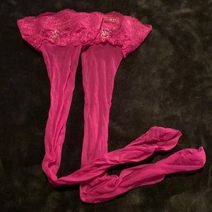 Victoria secret thigh-high tights